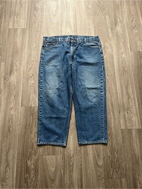 Vintage Carhartt Jeans 42x26 Workwear Denim No Tag Relaxed Fit